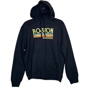 BOSTON MASSACHUSETTS Vintage Travel Hoodie SIZE MEDIUM